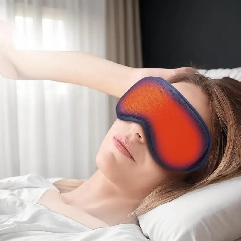 

3-level Hot Compress And Massage Eye Mask Electric Heated Eye Massager For Relieve Eye Strain Dark Circle Sleeping Mask Eyeshade