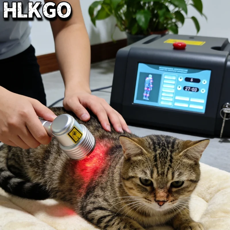 

Veterinary Laser Therapy Machine 1055mW with 2 Probes for Fast Pain Relief Anti-Inflammation in Dogs Cats Horses