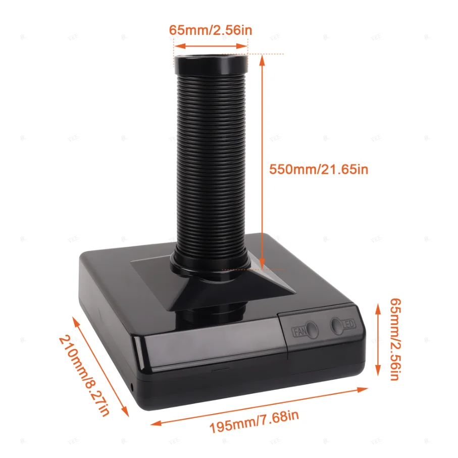 Estrattore di fumo Strumento per fumatori con luce LED 60w Filtro a carbone attivo Spugna Saldatore Fumatore