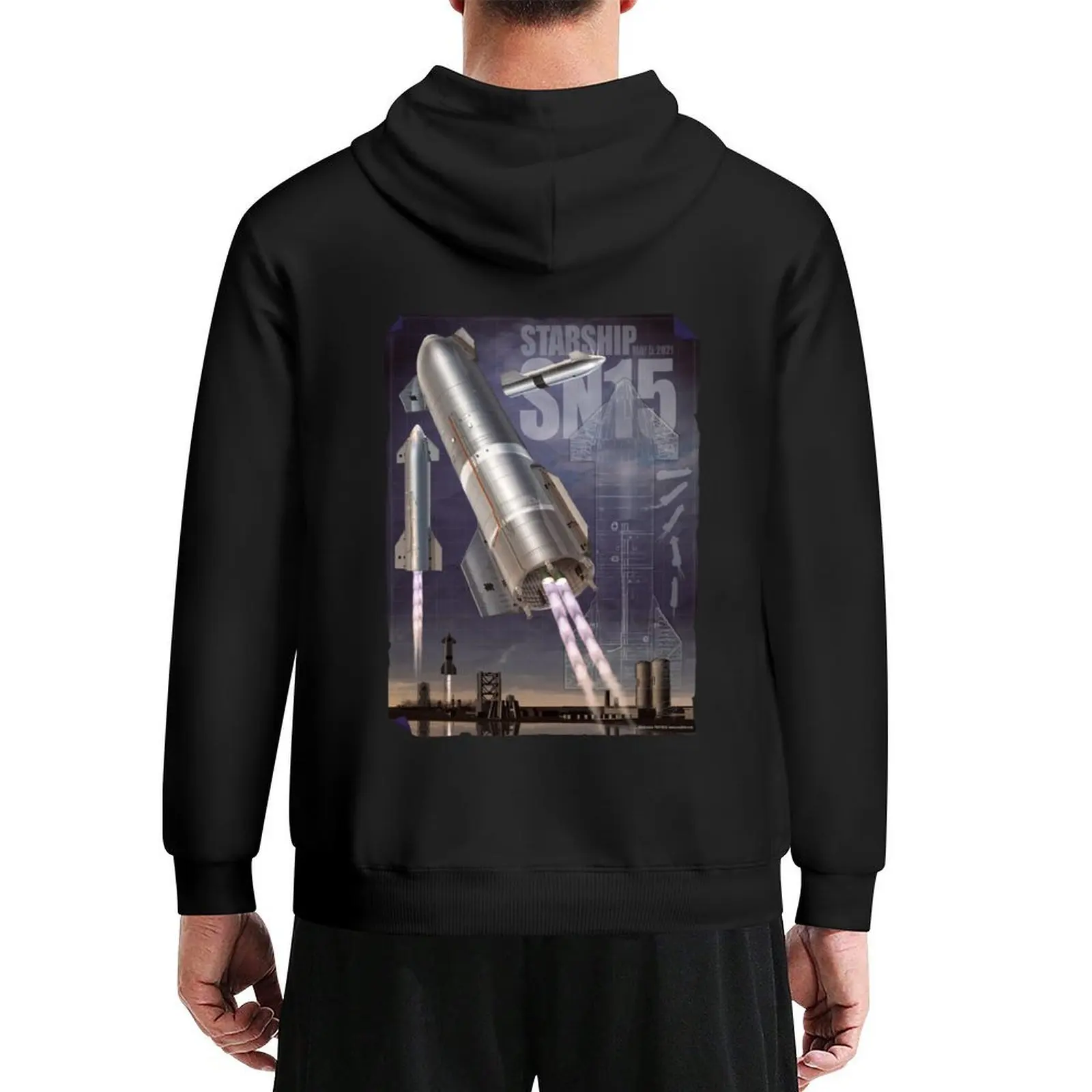 

Starship SN15 Hoodie men's clothes autumn men clothes autumn clothes graphic hoodies
