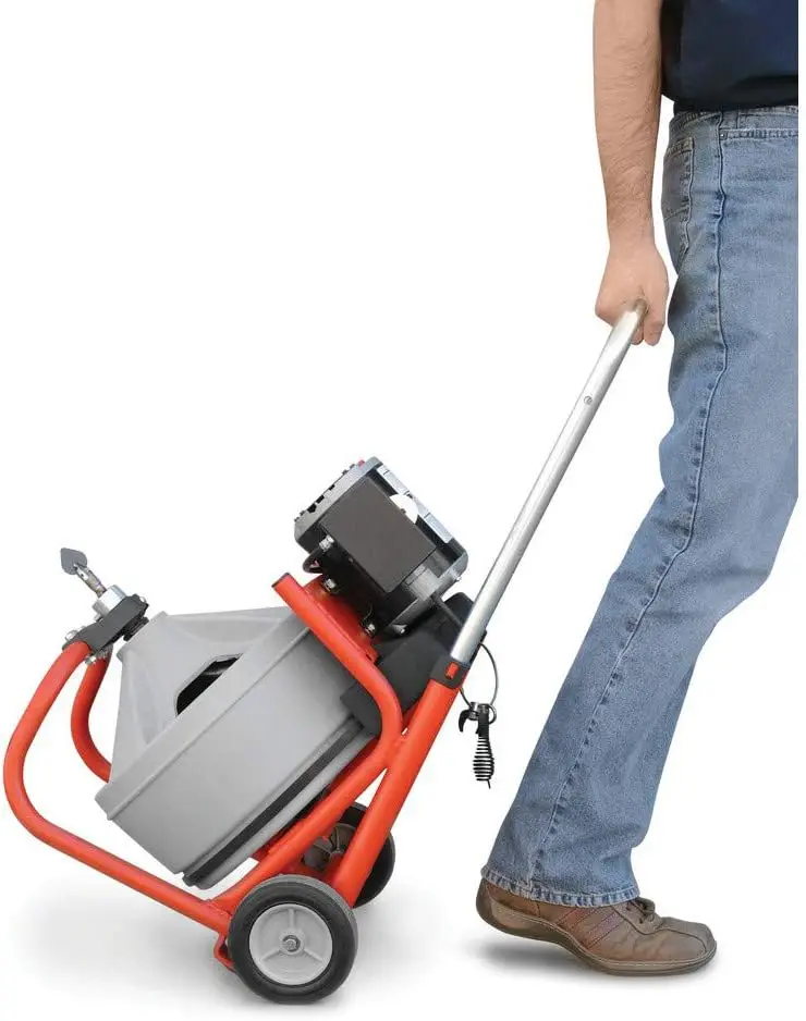 RIDGID 26998 модель K-400 устройство для очистки стока 120 Вольт барабанная установка с кабелем C-45IW 1/2x75 ', белый, черный, красный