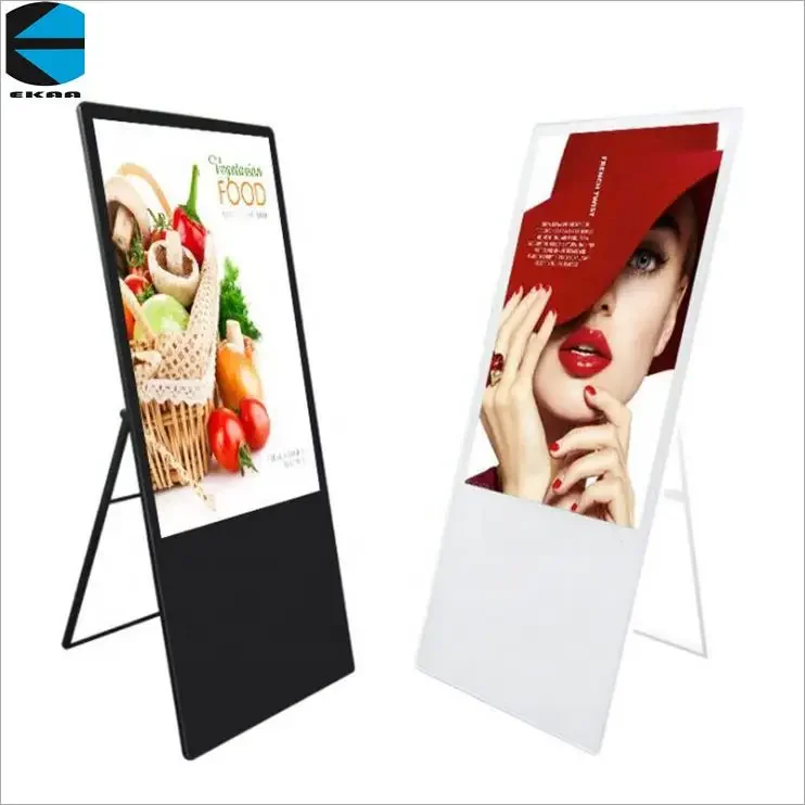 

EKAA 49 inch New type Ultra Thin 43 inch vertical portable digital signage