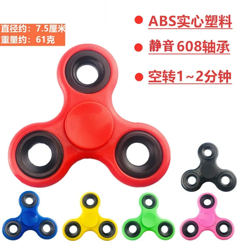 Fashion plastic Rainbow Fidget Spinner Gradient Color Fingertip Gyro Anti-Anxiety Kids Adult Hand Spinner anti stress Toys