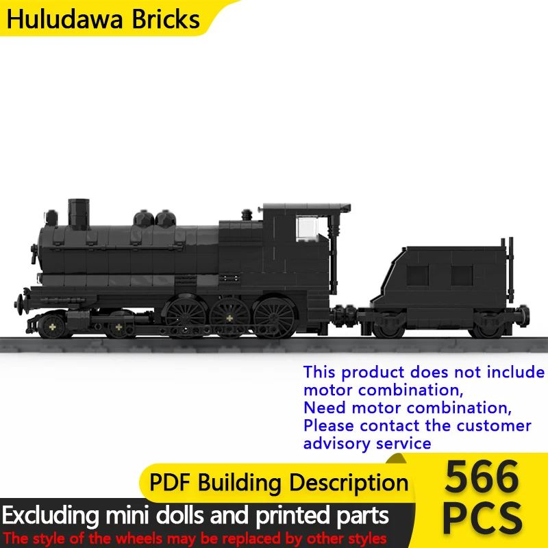 

City Car Model MOC Building Bricks Railway Steam Locomotive Modular Technology Gifts Holiday Assemble Children Toys Suit