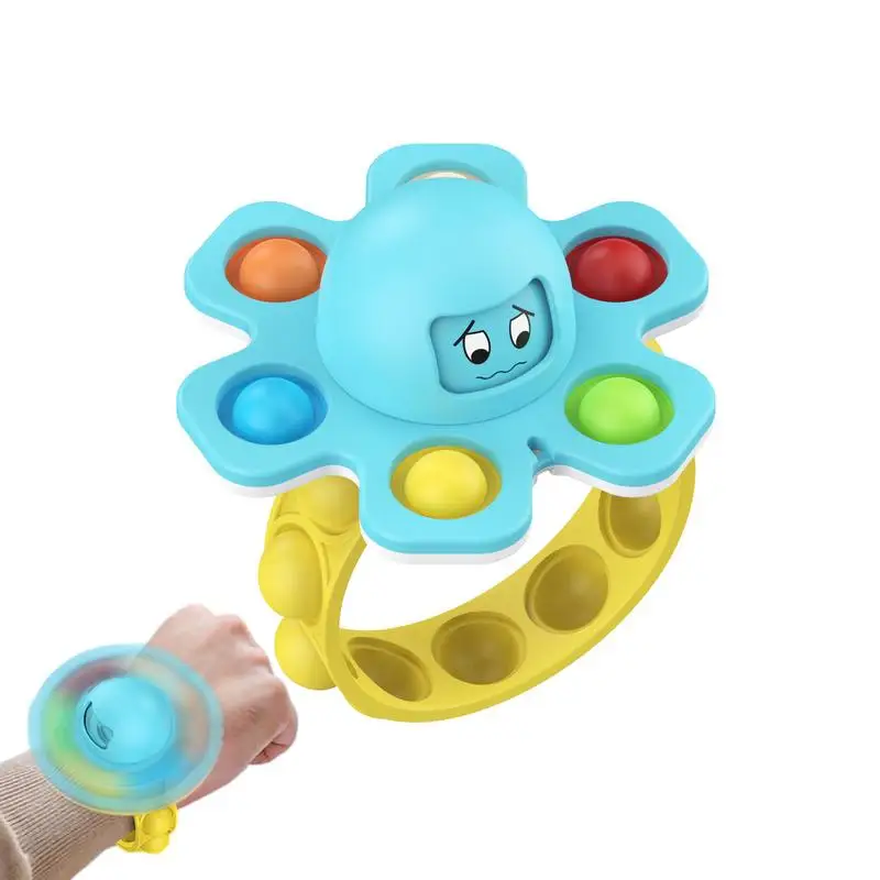 

Faces Change Octopus Bracelet Pop Fidgets Spinners Toys Antistress Hand Push Bubbles Toy For Adults Children Relieve Stress Toy