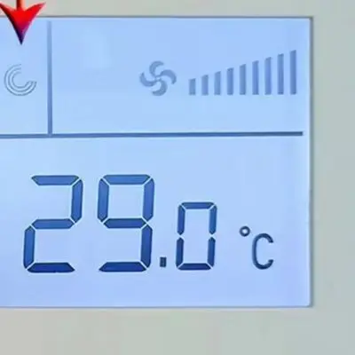 LCD Blue Backlight Central A*ir Conditioner Thermostat Ventilation Function Precise Temp Control Smart Thermostat Panel White