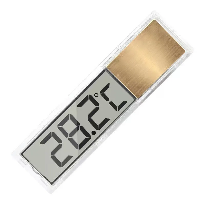 Mini LCD Digital Fish Tank Thermometer, Transparent Aquarium Water Temperature Detector, Internal External Temp Display