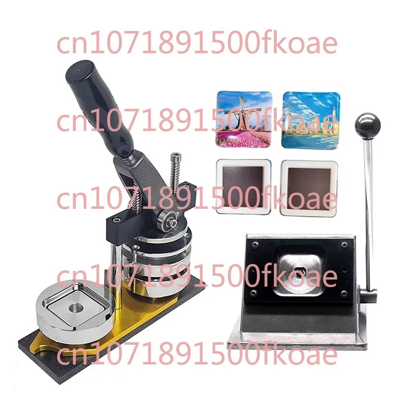 

50 * 50 Square Badge Machine, Refrigerator Sticker Badge Making Machine DIY Tinplate Medal Badge Pressing Machine
