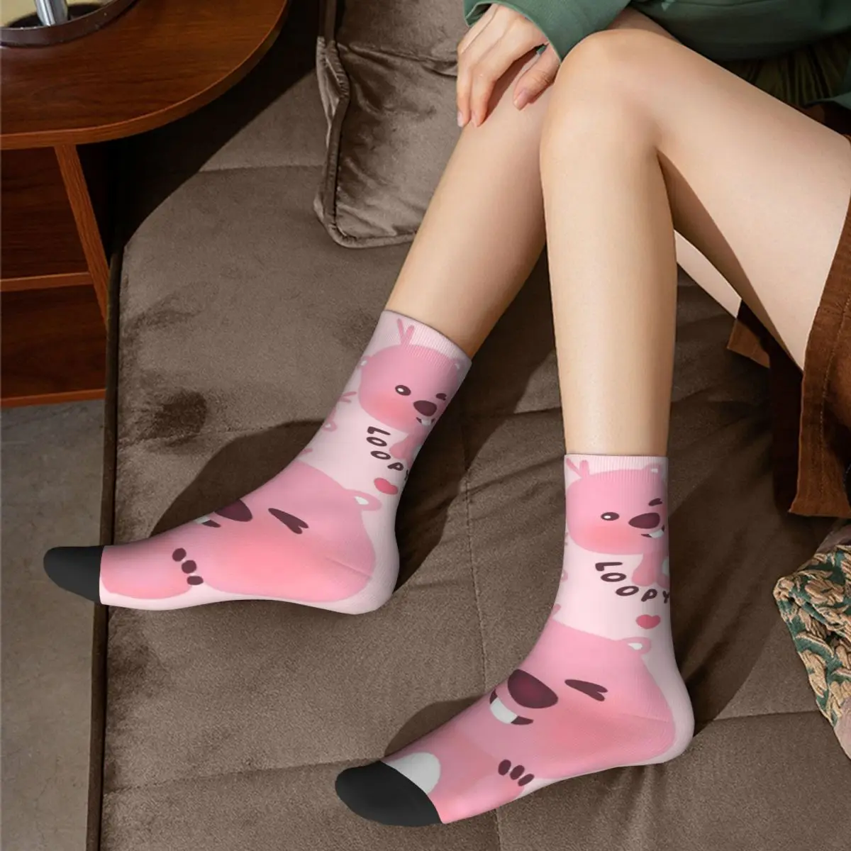 Calcetines bonitos de dibujos animados para mujer, traje de calcetín suave para todas las estaciones, accesorios Kawaii