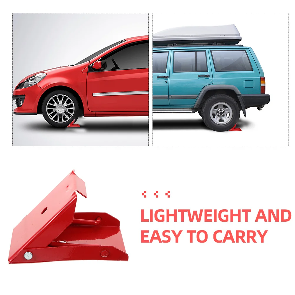 2 Stuks Autoband Anti-Slip Pads Draagbare Wheel Chocks Voor Parking Veiligheid Trailer Wiel Stopper Rv Stabilisator Blokken