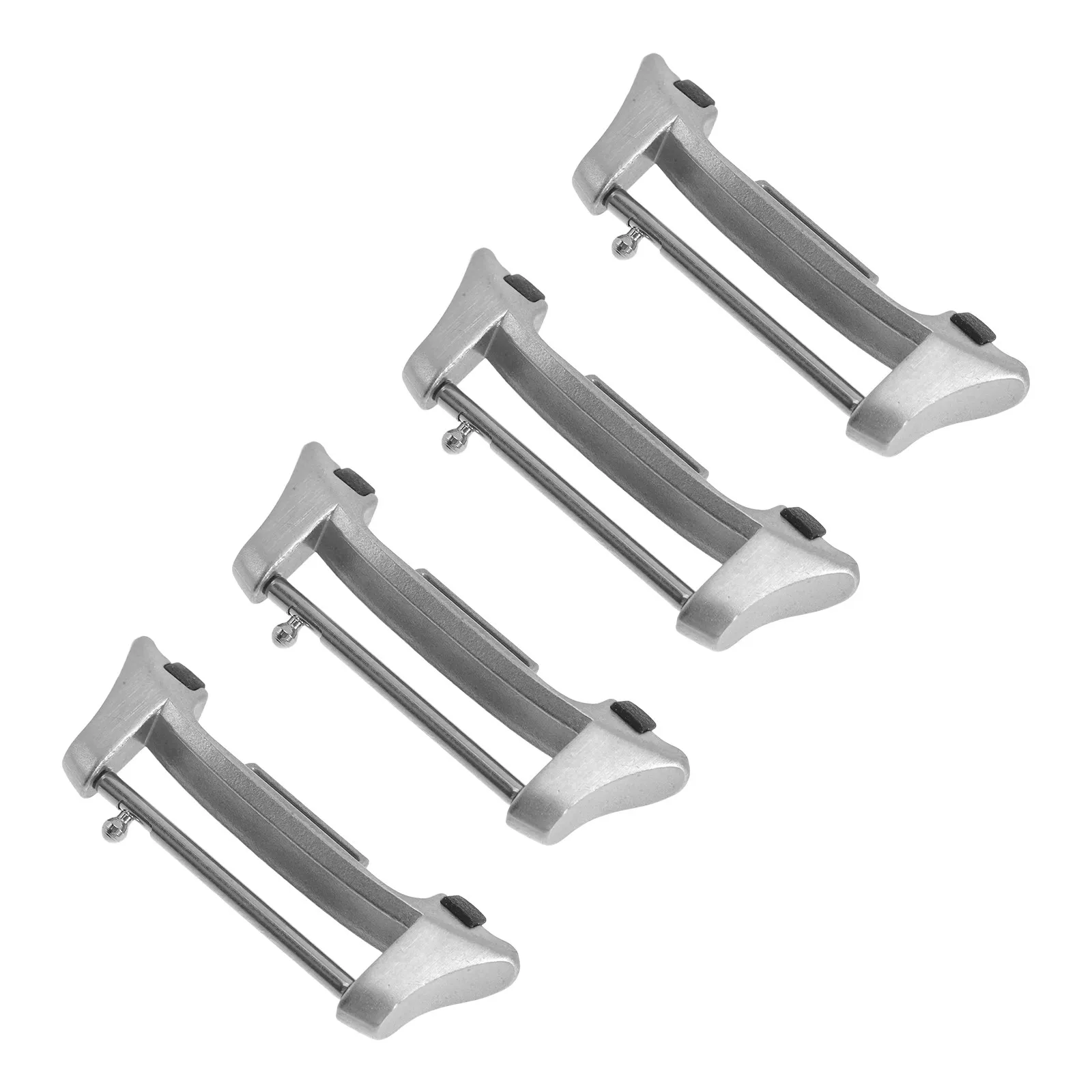 4Set Watch Band Connection Adapter Stainless Steel Anti-Slip Replacement Strap Connector Secure Fit for Samsung
