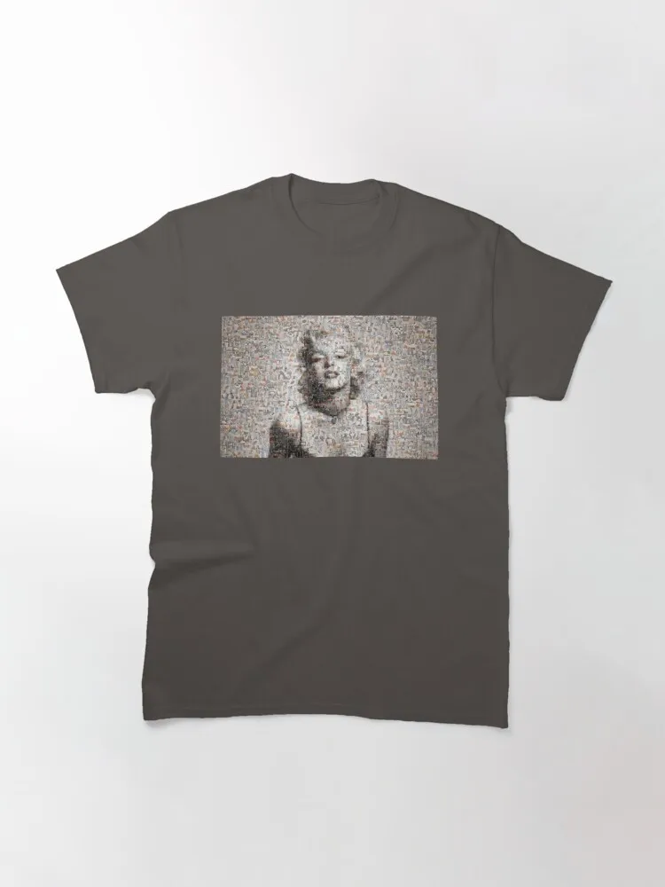 Marilyn Mosaic Art Classic T-Shirt   2024 Short Sleeve Clothing Shirt