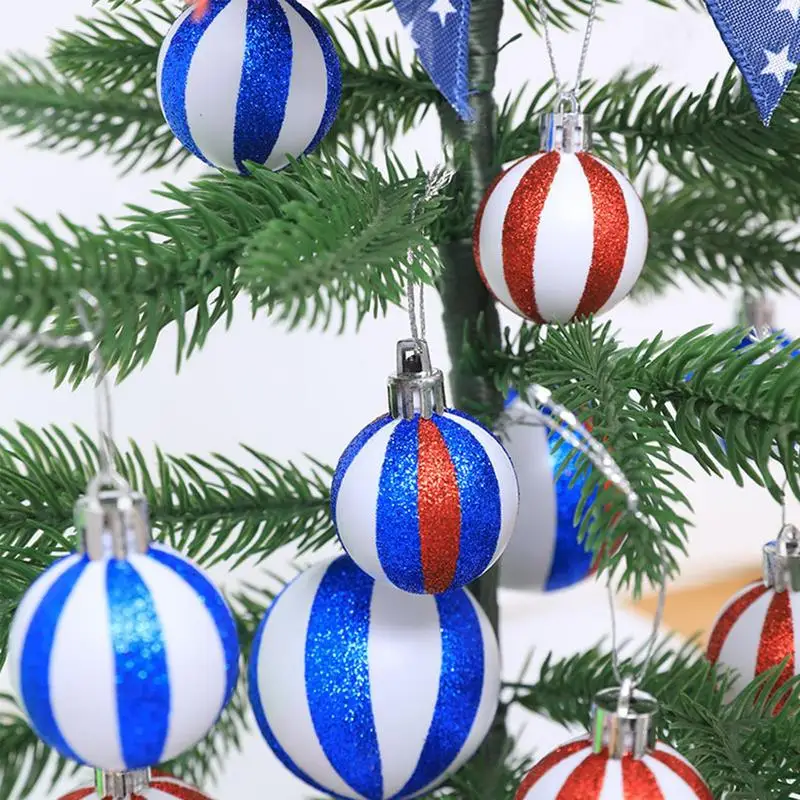 Patriotic Ornaments 20pcs Citizenship Party Decor Independence Day Decor Vibrant 4th Of July Decorations Indoor American Decor