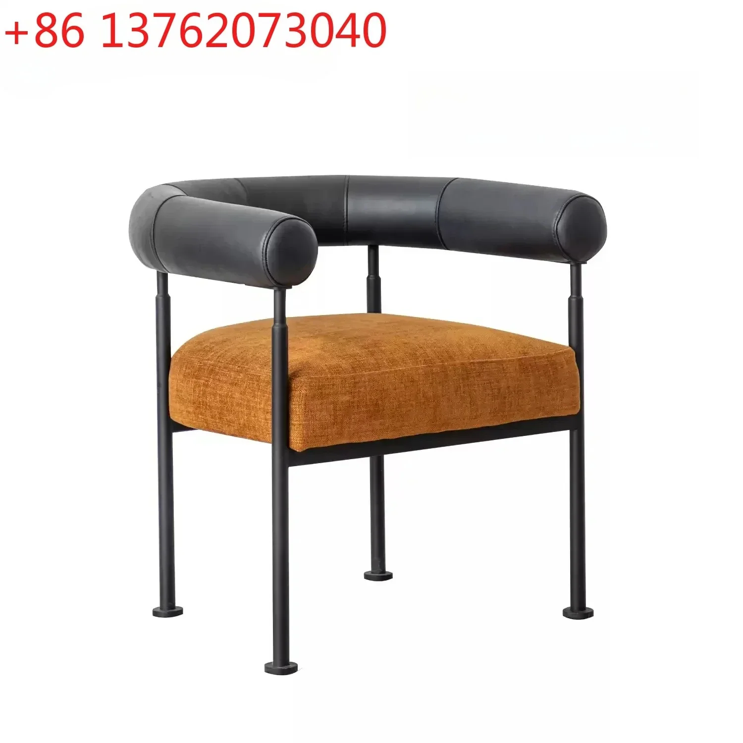 Dining chair single chair antique  household small apartment back  living room retro sofa chair