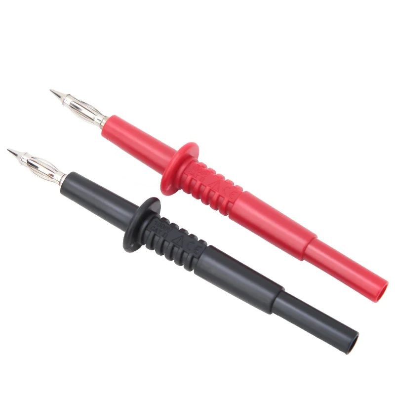 2PCS P5011 4mm Banana Plug Test Probe Banana Connector Test Lead For Multimeter
