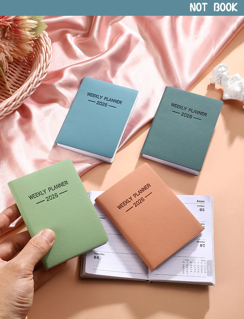A7 Daily Planner Notebook Morandi PU Cover 13