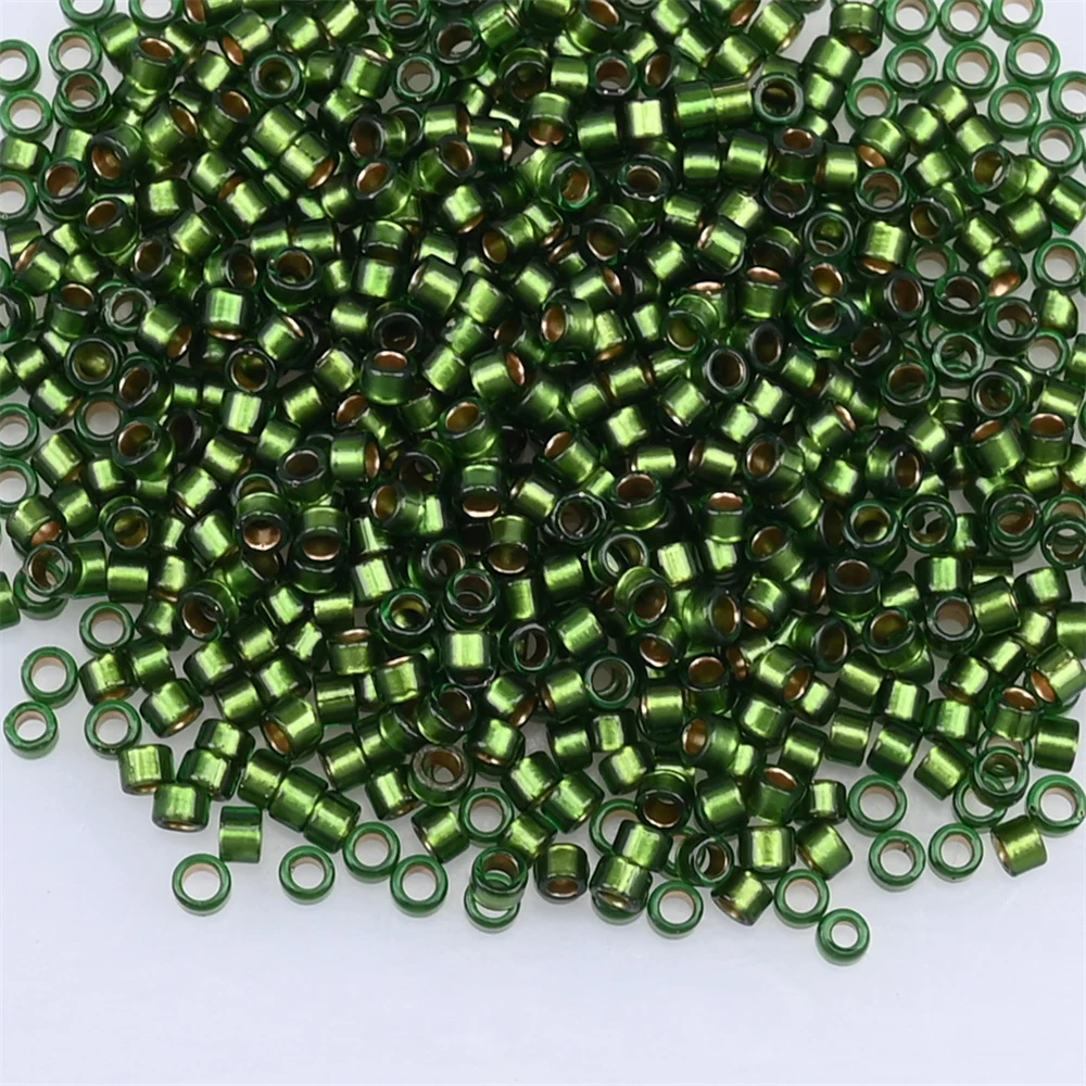 1000Pcs Golden Colour Lined Glass Seed Beads Uniform Size Japan Non-Fading Seedbeads for Jewelry Making Diy Bracelet Watch Strap