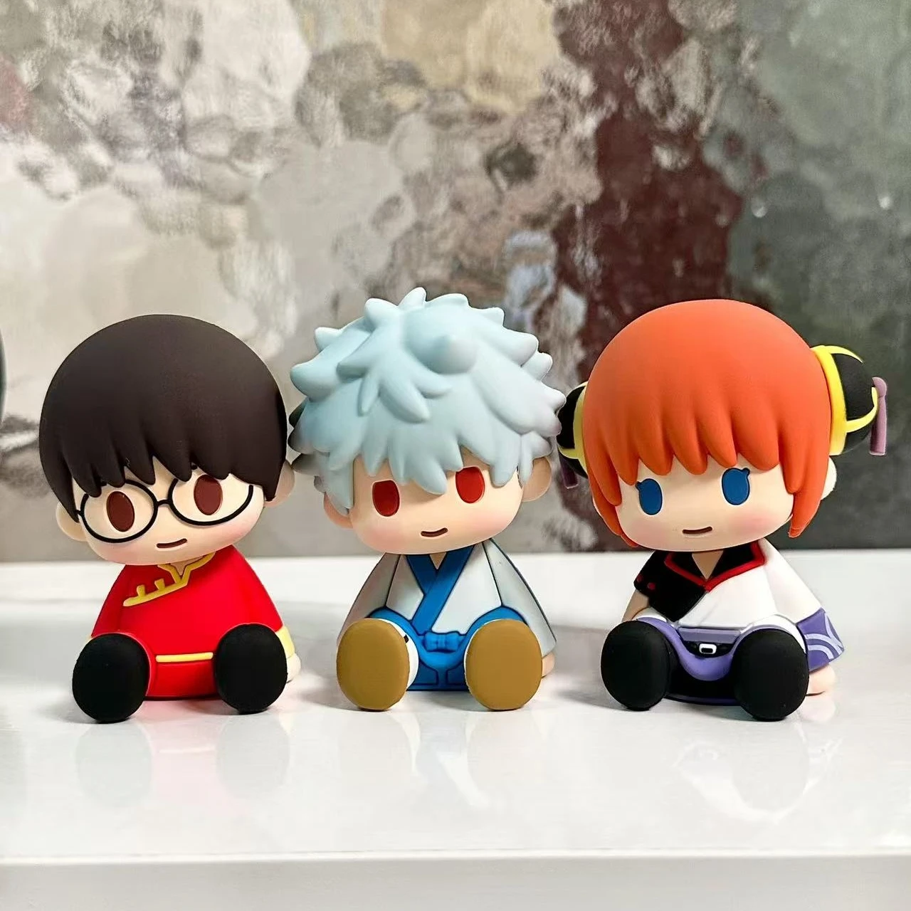 

New genuine stock of Bandai POTEPOTTE-R Silver Soul Dropping Gel Series trendy blind box figurine Q version surprise gift