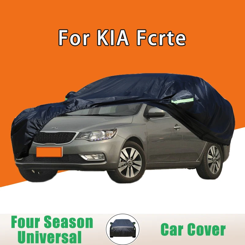 

For KIA Fcrte Outdoor Protection Full Car Covers Set Sunshade Waterproof and Dustproof Exterior Accessories w/Storage Bag