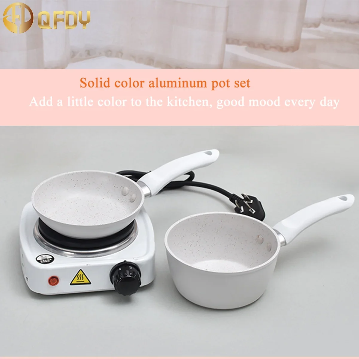 

Kitchenware small food set pot baby frying pan electric clay stove milk pot deep mouth single bottom removable