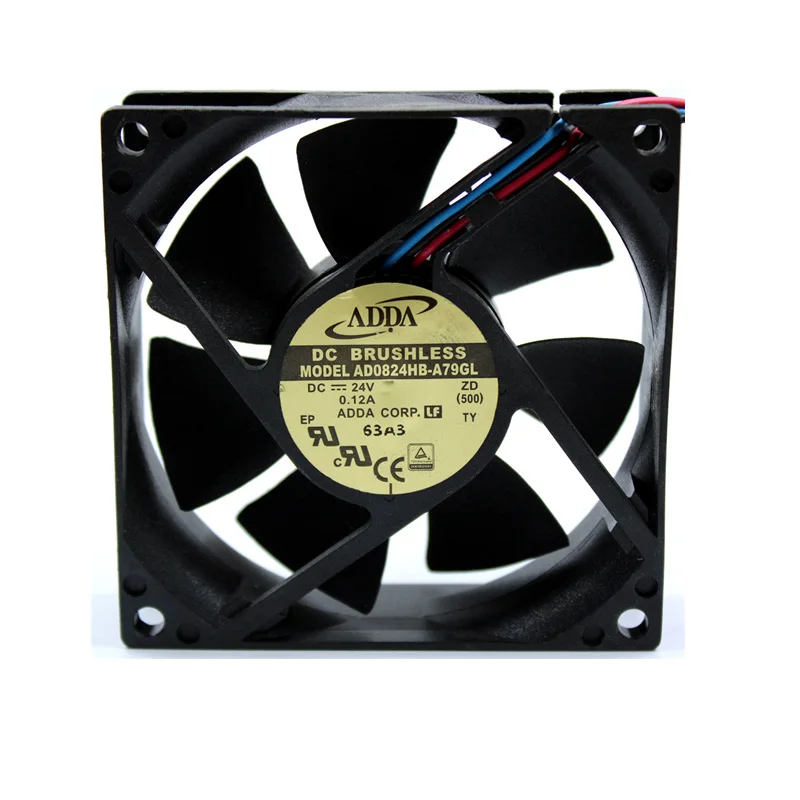 

ADDA AD0824HB-A79GL DC 24V 0.12A 80x80x25mm 3-Wire Server Cooling Fan