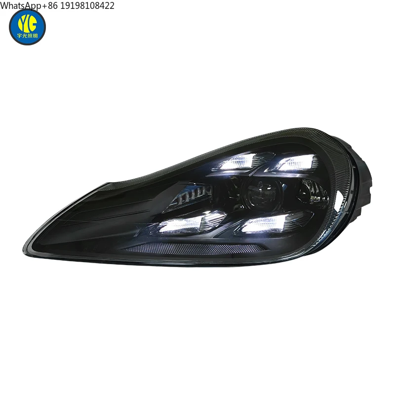 YU GUANG 2023 Matrix Style LED Headlights for Porsche Cayenne 957 Factory Direct Sale 2007 2010 Upgrade LED New 12V Head Lights