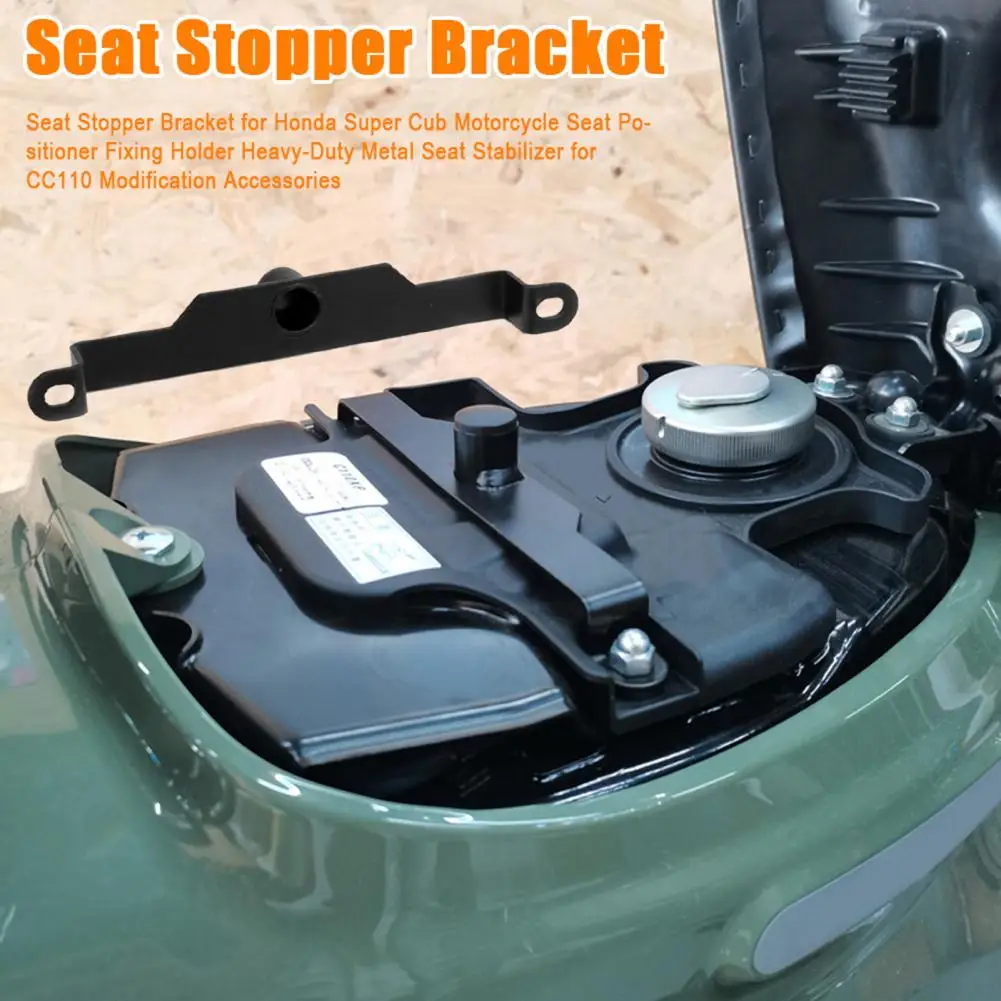 Seat Stopper Bracket for Honda Super Cub Motorcycle Seat Positioner Fixing Holder Metal Seat Stabilizer for CC110