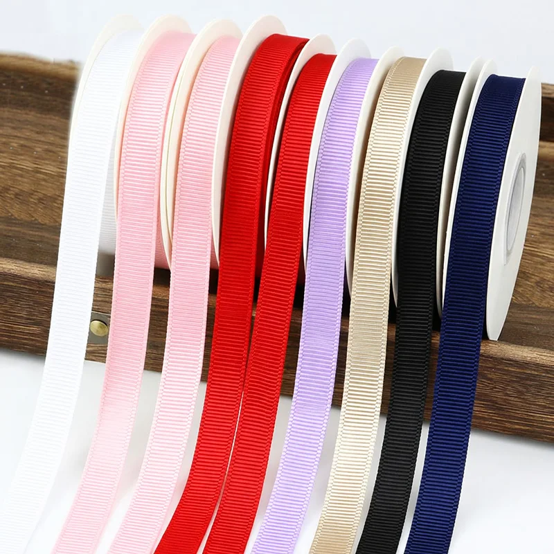 (100 Yards/Roll) Grosgrain Ribbon Wholesale Gift Wrap Decoration Christmas Ribbons (10/12/15/20mm)