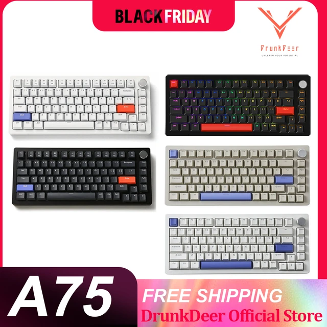 DrunkDeer A75 Rapid Trigger Mechanical Keyboard,TKL Gaming Keyboards, Hyper  Fast Magnetic Switch Keyboard, RGB Compact 82 Keys - AliExpress 7