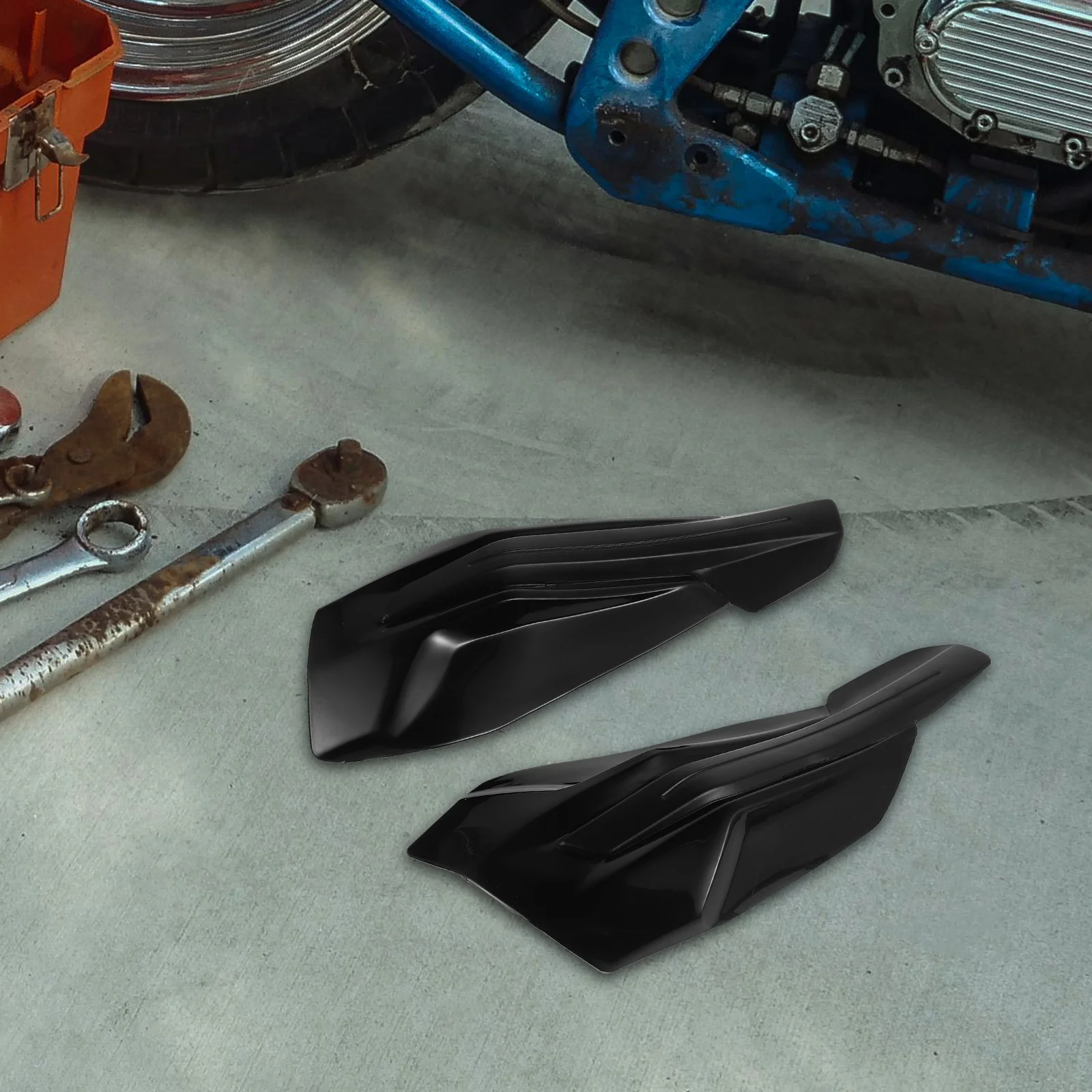 1 زوج العالمي الأسود Handguards يندبروف المقود حماية للدراجات الترابية الدراجات البخارية على الطرق الوعرة ركوب دراجة نارية واقي من الرياح