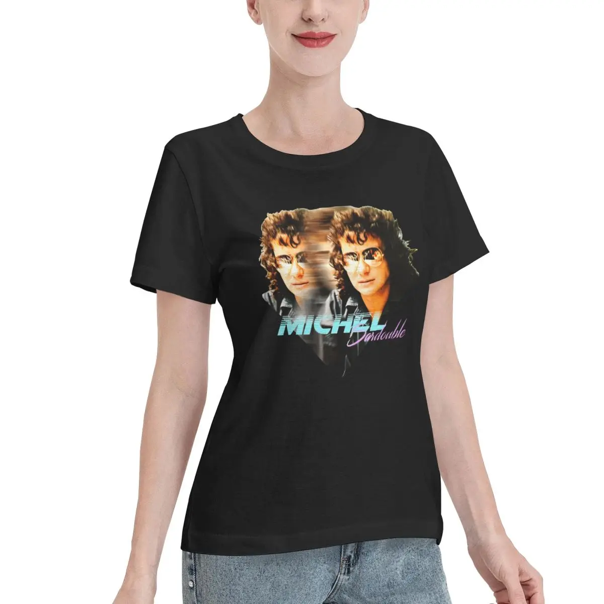 Wardrobe Filler Michel Sardouble (Sardou) Women's T-shirt French Style Basic Tops For Women
