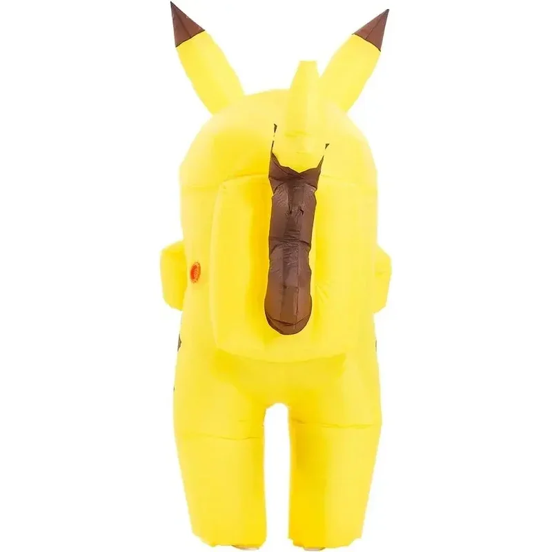 

25COSAdults Yellow Pikachu Inflatable Costume For Adult Funny Inflated Halloween Cosplay Costumes Astronaut Performance Outfits