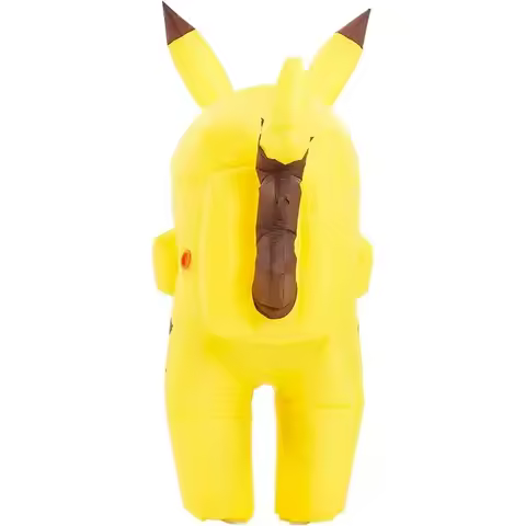 25COSAdults Yellow Pikachu Inflatable Costume For Adult Funny Inflated Halloween Cosplay Costumes Astronaut Performance Outfits