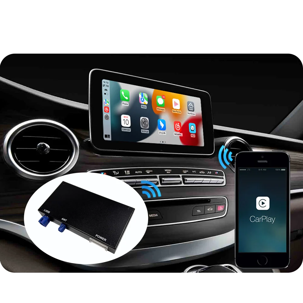 For Mercedes V Class W447 NTG5 Radio Screen Addon Wireless Apple CarPlay Interface Module Box Android Auto Activator Device Tool