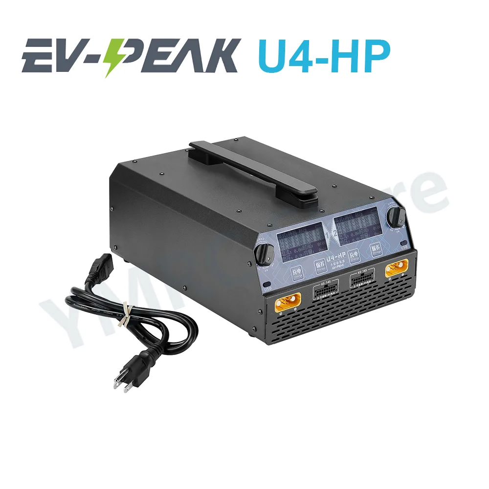 EV-PEAK U4-HP 2400W/25A 6S-14S Dual channel Smart Fast Charger Battery Charger for fpv drone