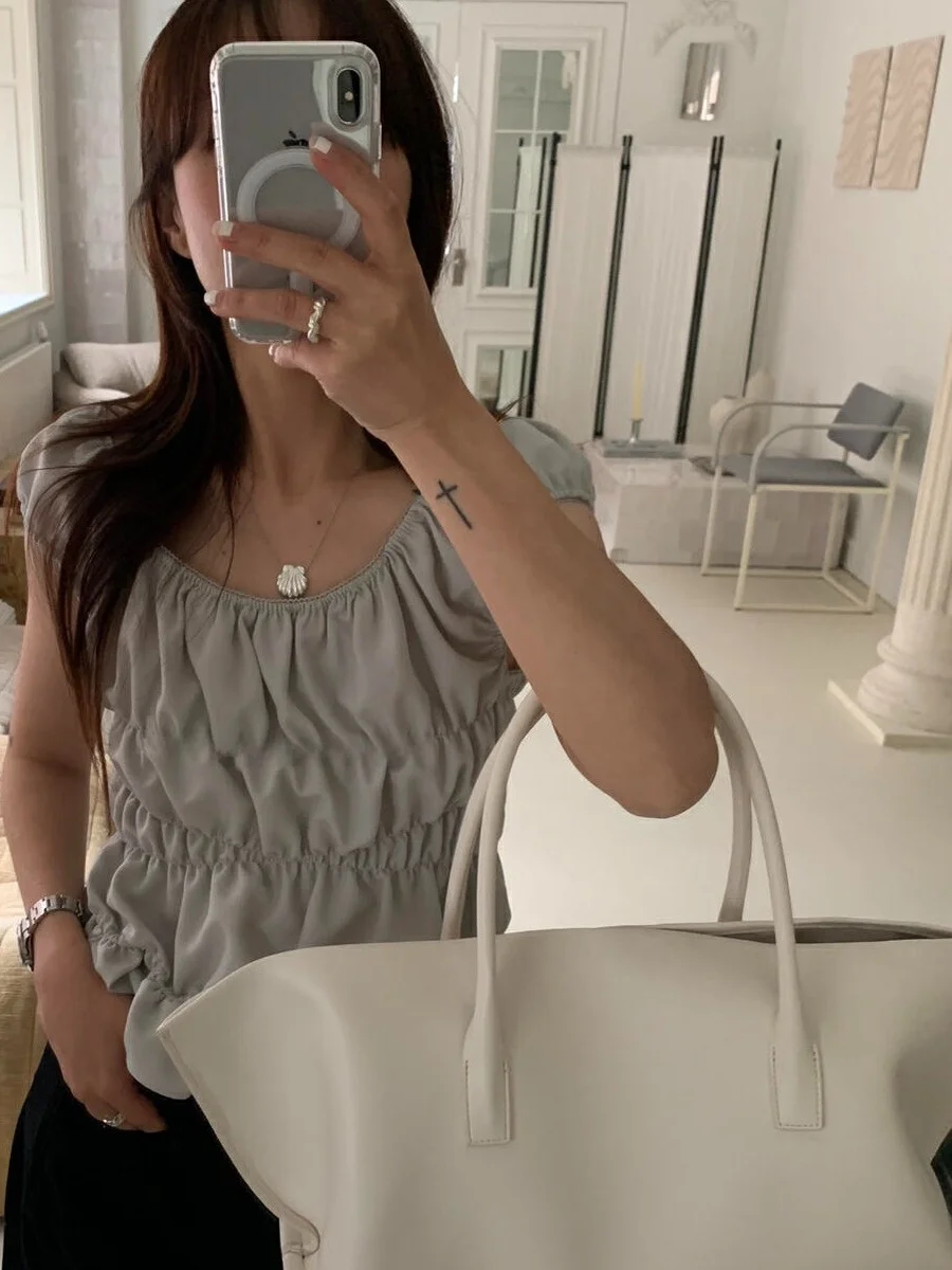 Csa Sem Mangas Chic para Mulheres, Moda com Gola Quadrada e Design Psado, Novo Estilo de Verão, Top F com Toque ...