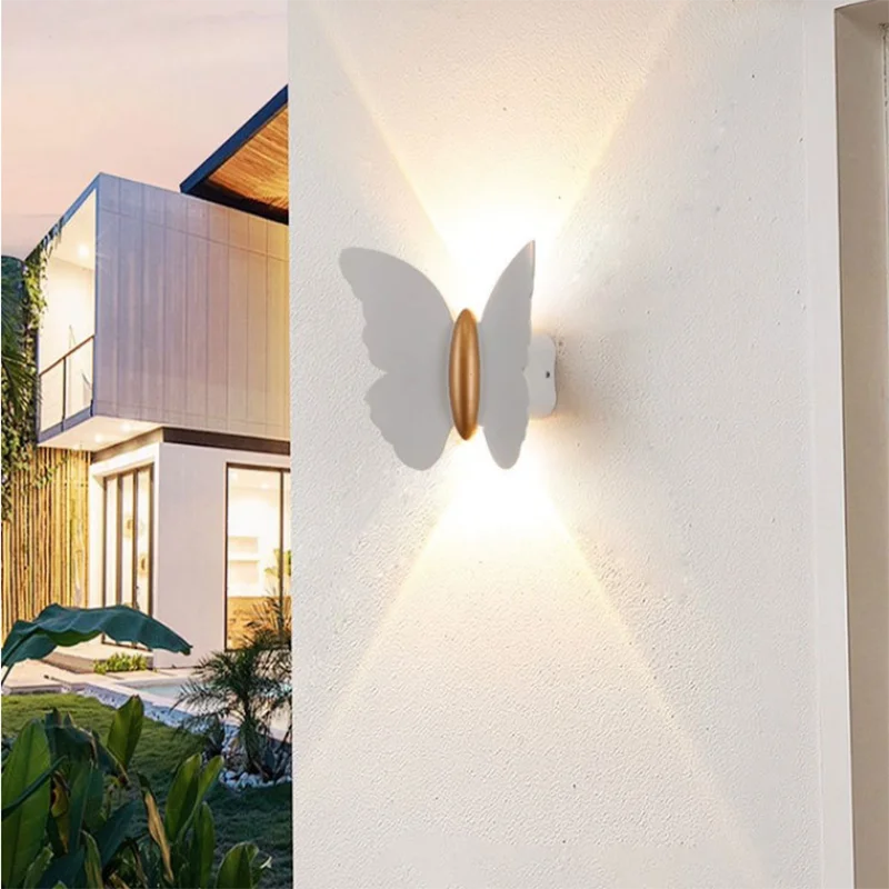 

Outdoor Wall Light 6W LED Waterproof Porch Light Garden Light Indoor Home Decor Lighting Fixtures Balcony External Wall Lamp