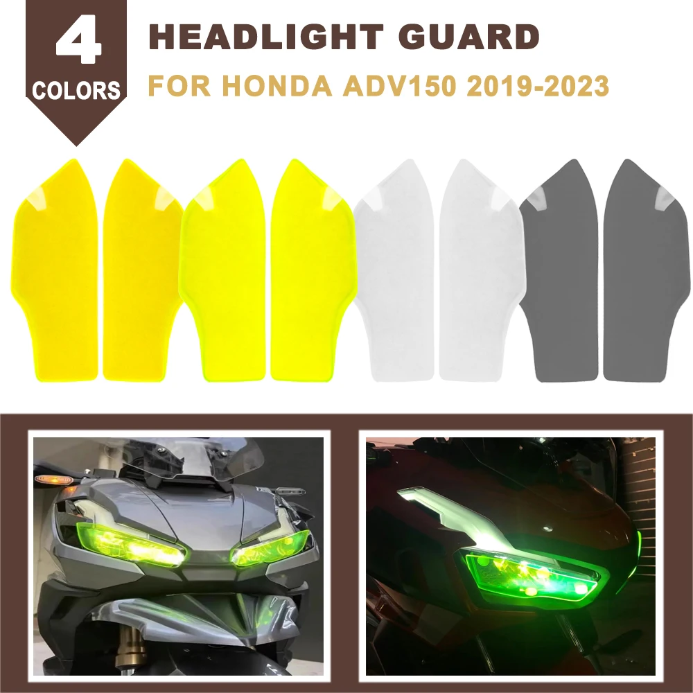 

Motorcycle Front Headlight Guard Acrylic Head Lamp Lens Cover Protection For Honda ADV150 ADV 150 ADV-150 2019-2021 2022 2023