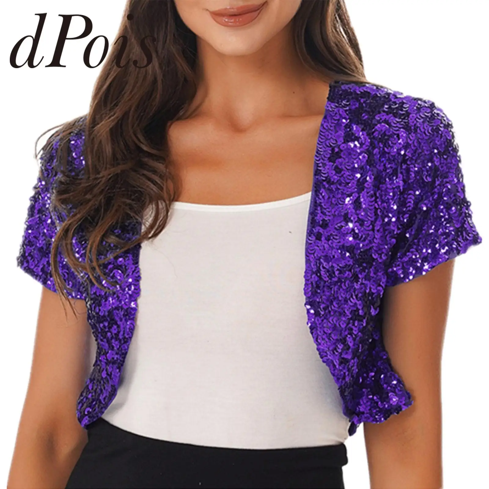 

Женское карнавальное болеро, костюмы для дискотеки, клубная одежда, клубные куртки с блестками, музыкальный фестивальный костюм, блестящие рейв-наряды