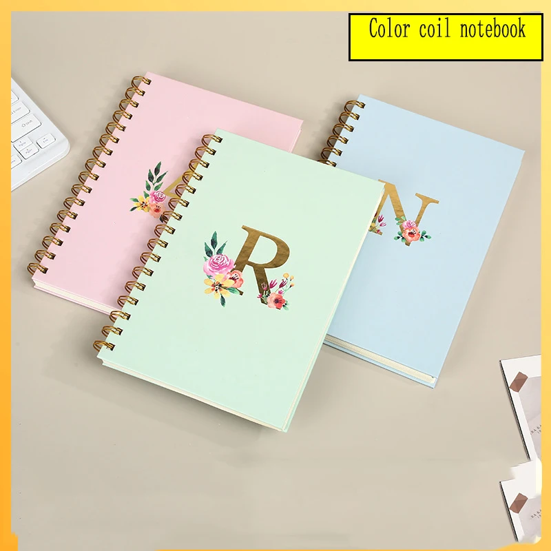 Einfarbiges Minimalistisches Spiralnotizbuch • Künstlerisches Softcover-Studentennotizbuch