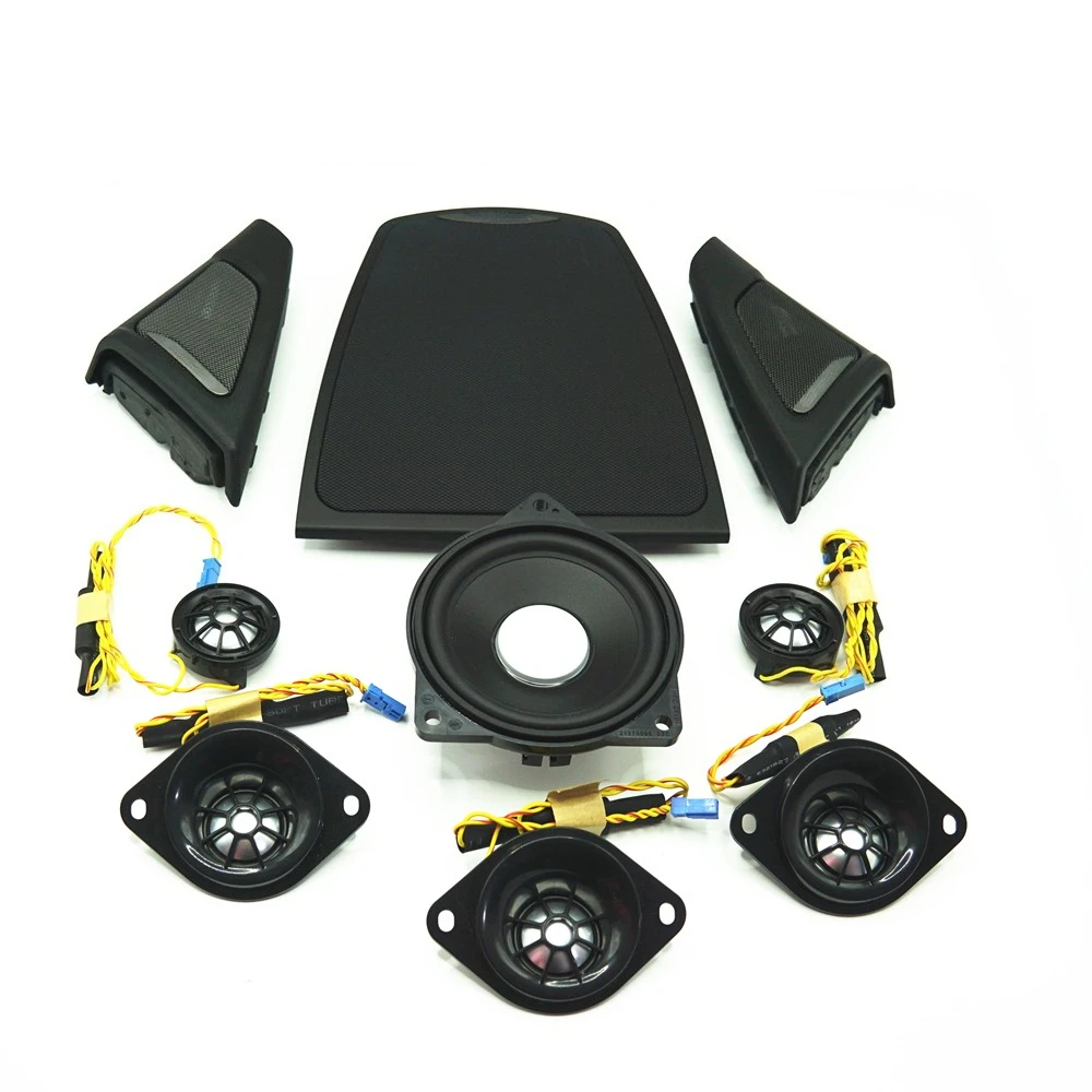 Multiple Combination For BMW F10 F11 5 Series Car Horn Auto Loudspeaker Cover Power Amplifier Tweeter Midrange Subwoofer Speaker