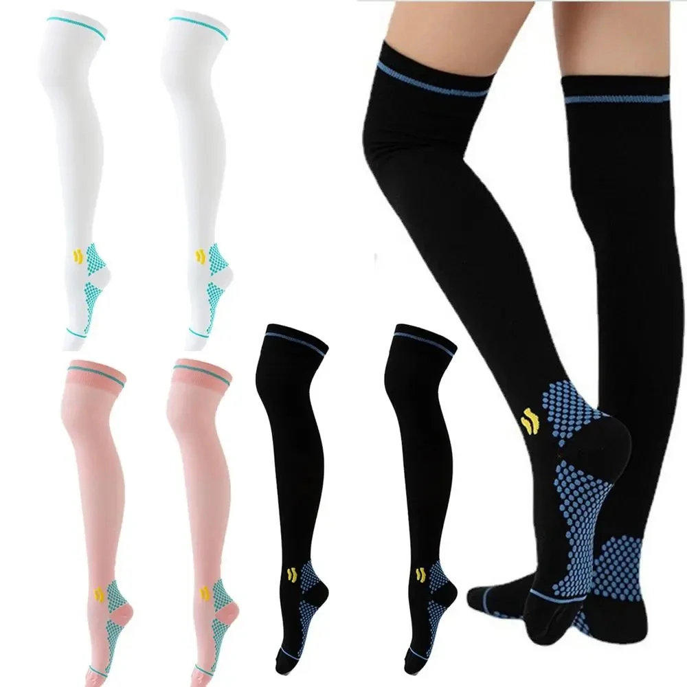 Compression Socks Lengthened Sports Socks Men Women Running Fitness Hiking Cycling Varicose Veins Diabetes Swelling Tight Socks