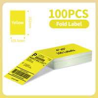 Pack of 100 Direct Fanfold Thermal Labels 4x6 Direct Shipping Mailing Postage Label Compatible with PM241 246S D520 Printer