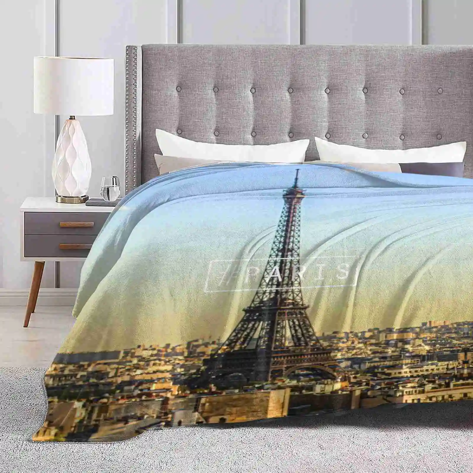 - Paris - New Arrival Fashion Leisure Warm Flannel Blanket Paris Paname France City Tour Effel Effel Tower Capital Monument