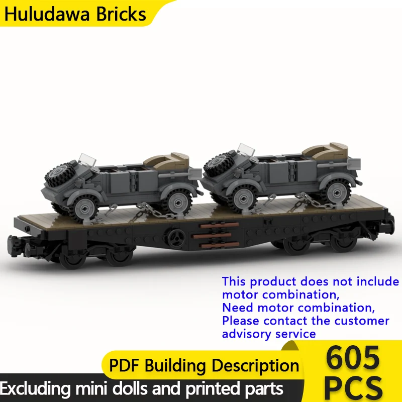 

City Car Model MOC Building Bricks Type 82 Heavy Platform Wagen Modular Technology Gifts Holiday Assemble Children Toys Suit