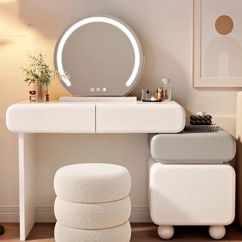 

Комодный туалетный столик для квартиры, табурет для девочек, деревянный туалетный столик, белый эстетический Penteadeira De Maquiagem, мебель для спальни