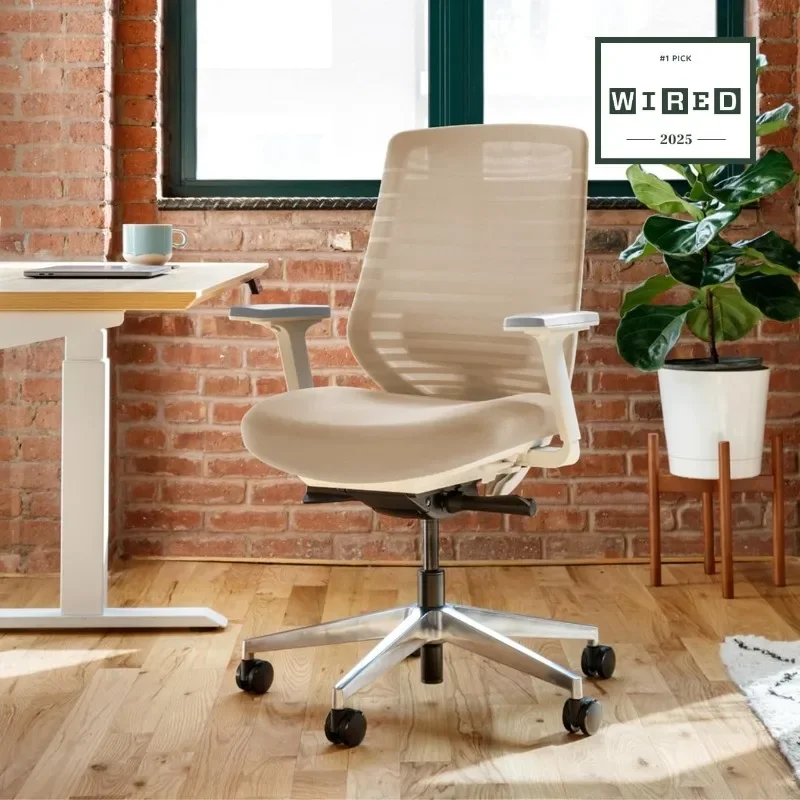 Branch Ergonomic Chair - A Versatile Desk Chair with Adjustable Lumbar Support, Breathable Mesh Backrest, and Smooth Wheels