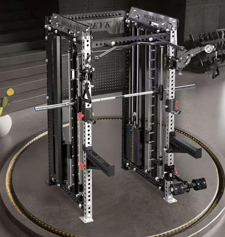 Home Gym Half Rack - Multi Functional Trainer Smith Machine Station