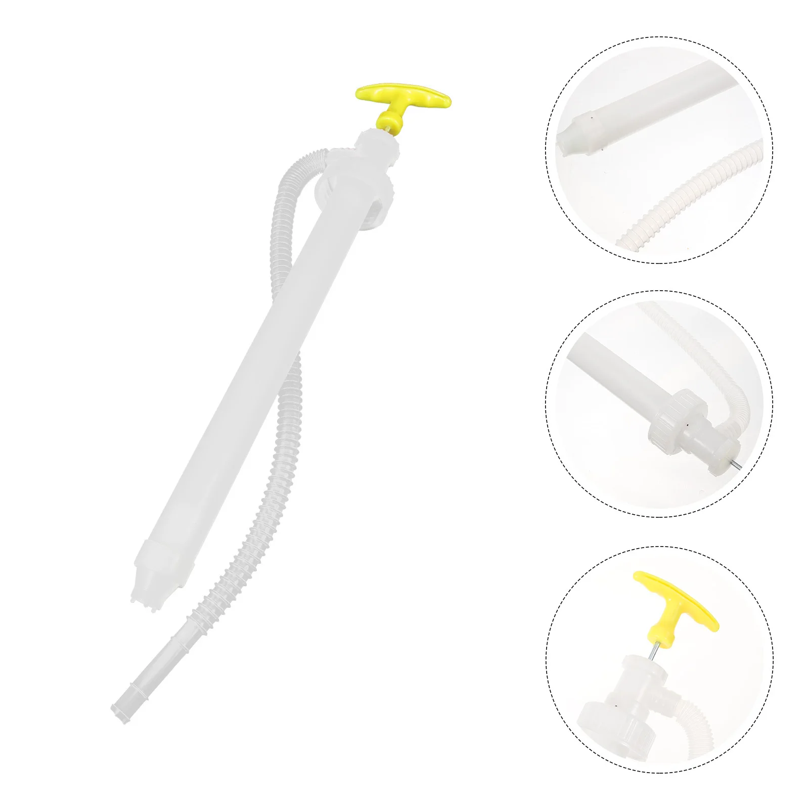 مضخة نقل الوقود اليدوية سيفون مضخة يدوية محمولة خفيفة الوزن أداة نقل المياه الزيتية معدل تدفق عالي لملحقات السيارات و #4