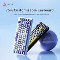 AK820 series, wireless three-mode/wired gaming keyboard, low-latency RGB backlight, TFT color screen 75% layout, hot-swappable f